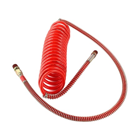 Phillips Line Assy, Air, Coiled, Brake, 15 Ft Working Length W/ 40 In. Lead, Red Emergency W/ 40 In. Lead 11-738